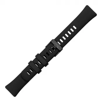 Silikonowy pasek FIXED do Huawei Band 8/9/10 — Czarny, wymienny pasek przyjazny dla skóry