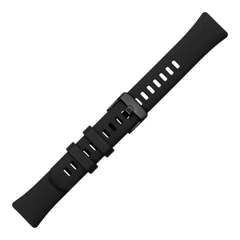 Silikonowy pasek FIXED do Huawei Band 8/9/10 — Czarny, wymienny pasek przyjazny dla skóry