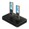 Qoltec 50310 Stacja dokująca do dysków 2x SSD M.2 SATA NGFF USB Type C