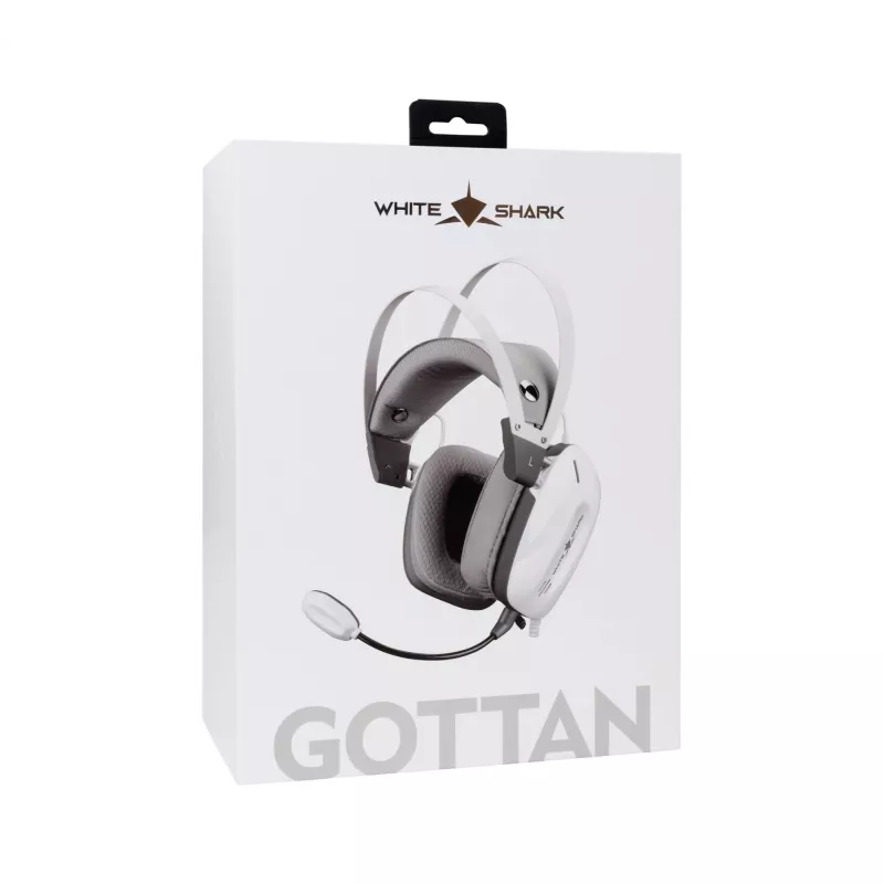 Słuchawki White Shark GH-2446 Gottan biały