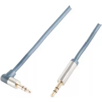 Kabel audio 3,5 mm ShiverPeaks SP-PROFESSIONAL 5m niebieski chrom