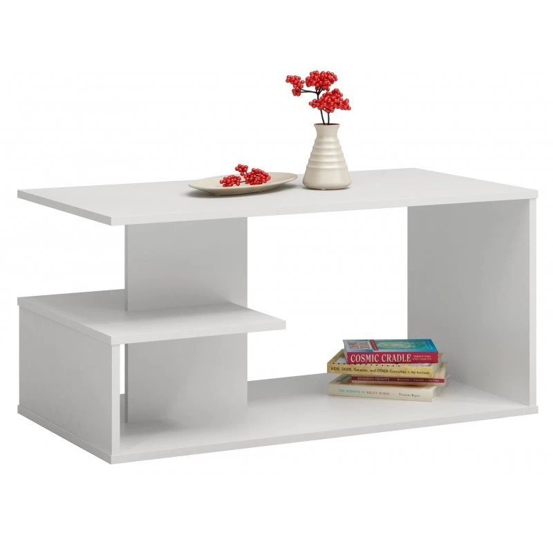 Topeshop ŁAWA DALLAS BIEL coffee/side/end table Stolik kawowy Kształt dowolny 1 noga