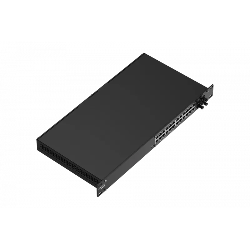 Teltonika SWM280 Przemysłowy zarządzalny switch, 24x GLAN, 4x SFP, Półprzewodnikowy switch PoE 12x PoE+