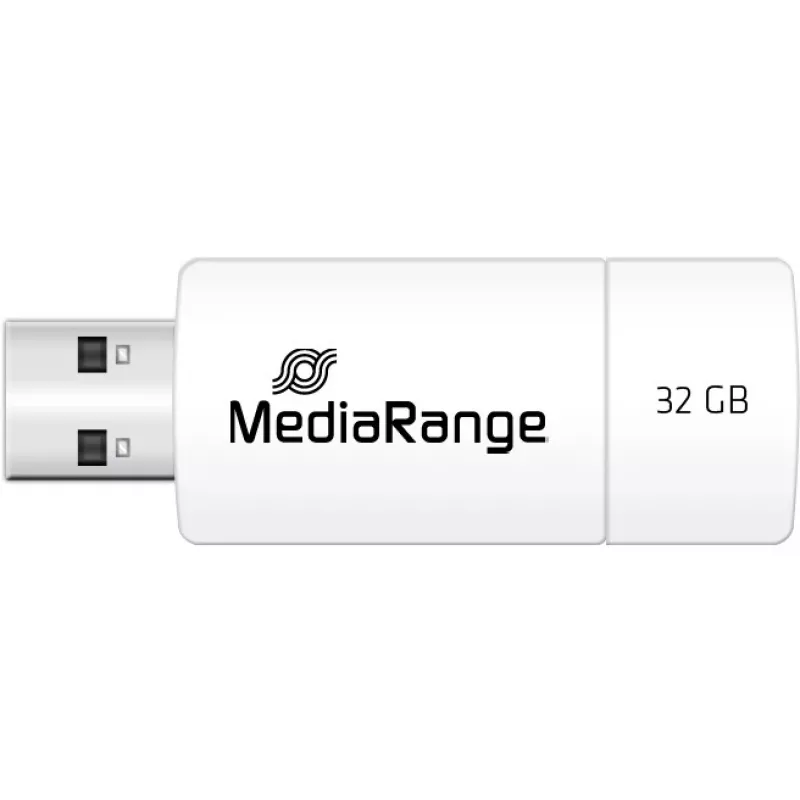 MediaRange - pamięć USB Flash Drive - 32 GB - USB 2.0 - biały, zielony (MR973)