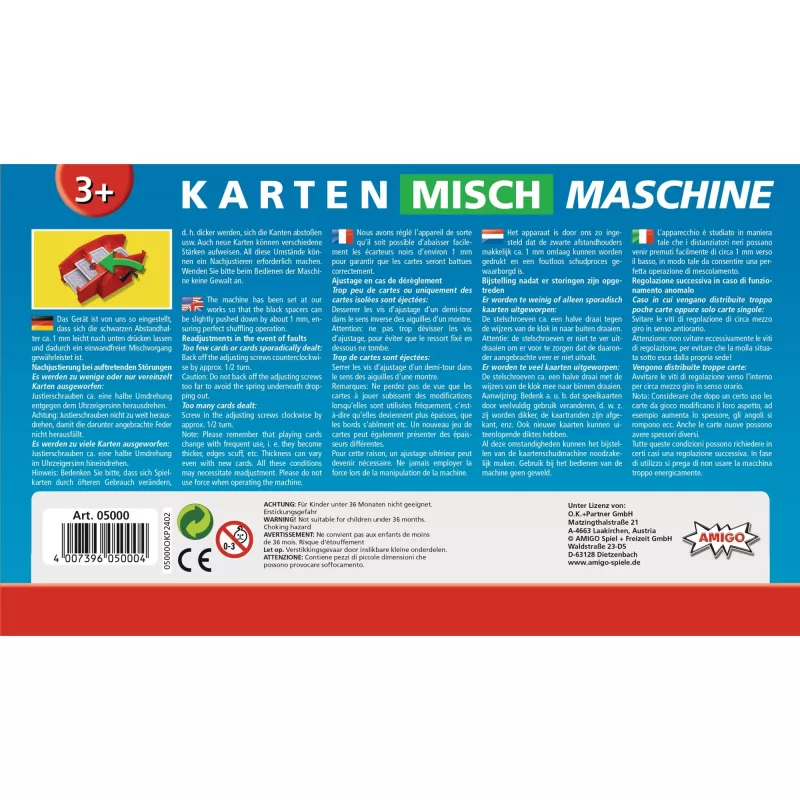 Maszynka do mieszania kart (Czerwona)