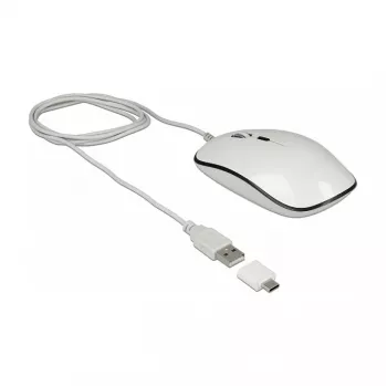 Mysz DeLOCK 12532 Office Symetryczna USB Type-A Optyczna 3200 DPI