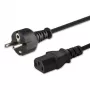 Kabel zasilający SAVIO CL-138 — IEC C13 na typ E, 1,8 m, czarny