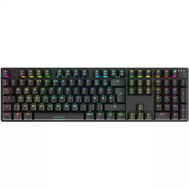 SKILLER SGK36W, Gaming Keyboard czarny, układ DE, Huano Red