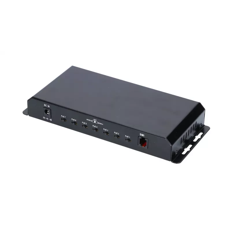 Extralink PoE Switch KRATOS 7x Gigabit PoE, 1x Uplink RJ45, Power Supply 24V 2.5A, 60W