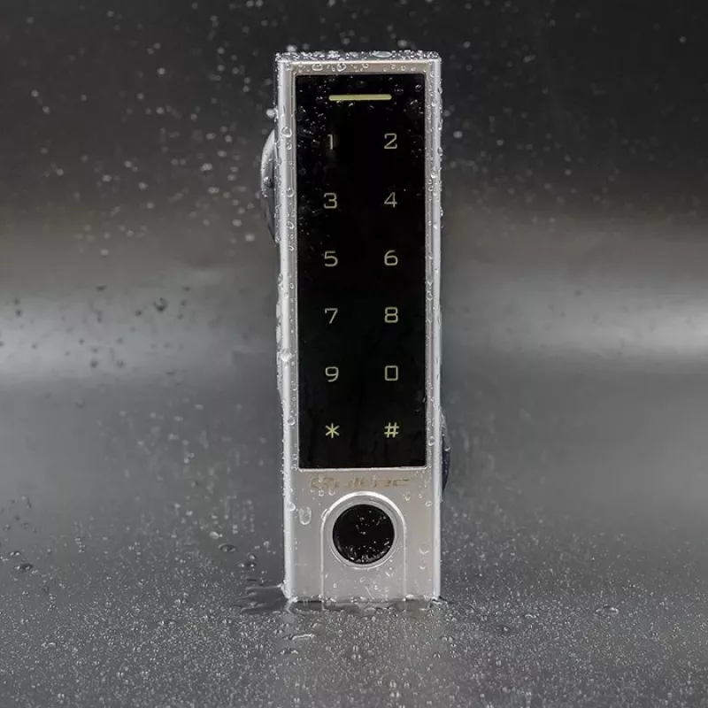 Qoltec 52448 Zamek kodowy TITAN z czytnikiem linii papilarnych | RFID | BT 4.0 | kod | karta | brelok | dzwonek | IP68 | EM