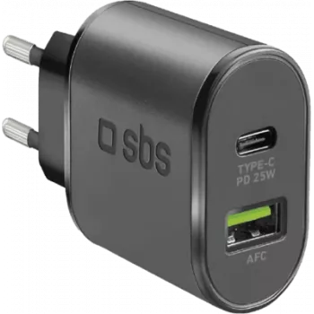 Ładowarka SBS TETRPD25W do urządzeń mobilnych czarna wewnętrzna (TETRPD25W)