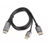 KABEL HDMI(M)->DISPLAYPORT(M) 1M 4K CZARNY LANBERG