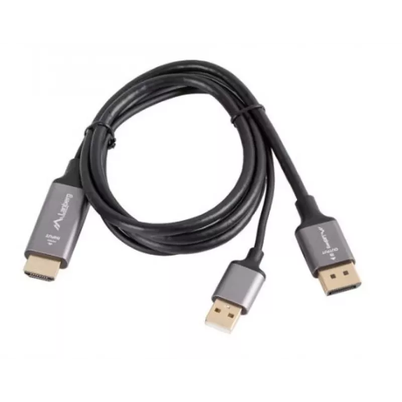 KABEL HDMI(M)->DISPLAYPORT(M) 1M 4K CZARNY LANBERG