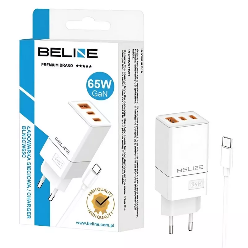 Ładowarka Beline BELI02751 65W 2×USB-C + USB-A