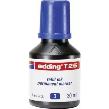 Wkład do markera Edding T 25 niebieski 30 ml kompatybilny z Edding No.1/21/22/25/400/500/550/800/850/3000/3300