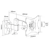 Maclean MC-503A Regulowany uchwyt ścienny do telewizorów LCD TV LED Plasma 23-42 cale