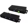 EXSYS EX-1517HMVS 7-portowy zarządzalny metalowy HUB USB 3.2 Gen1 z zabezpieczeniem przeciwprzepięciowym 15KV EDS