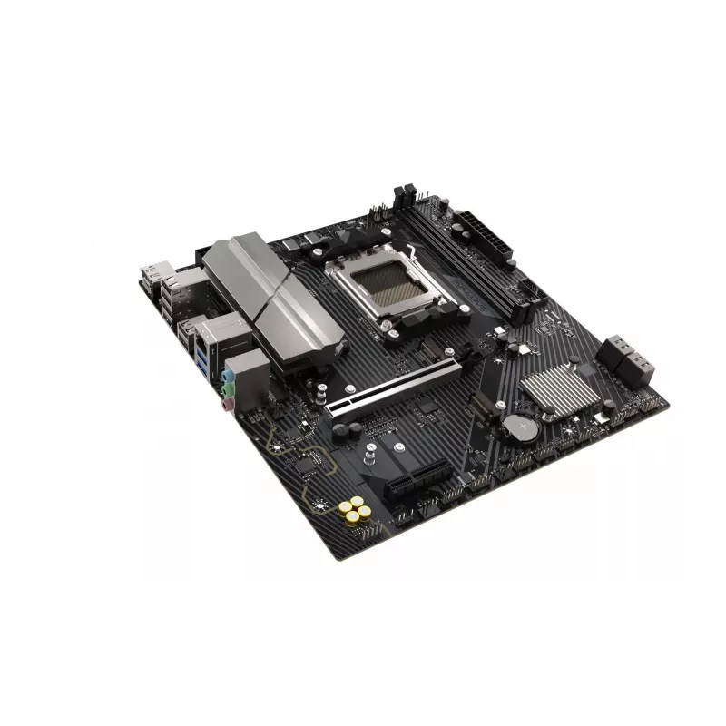 Płyta główna Sapphire B650M-E (AMD B650) micro ATX, Socket AM5, DDR5, 2x DIMM, 96 GB, 2x M.2 (PCIe5/4), 4x SATA III, 2.5Gb LAN