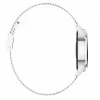 Smartwatch ORO-MED ORO-SMART CRYSTAL srebrny — okrągła metalowa obudowa, LCD 240×198, wyświetlacz 1.04 cala, Bluetooth 4.0, wodoodporny, bateria 120 mAh