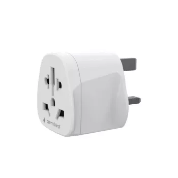Adapter zasilania GEMBIRD A-AC-UKMINTF — wtyczka UK Type G na gniazdo IEC C13, 15A