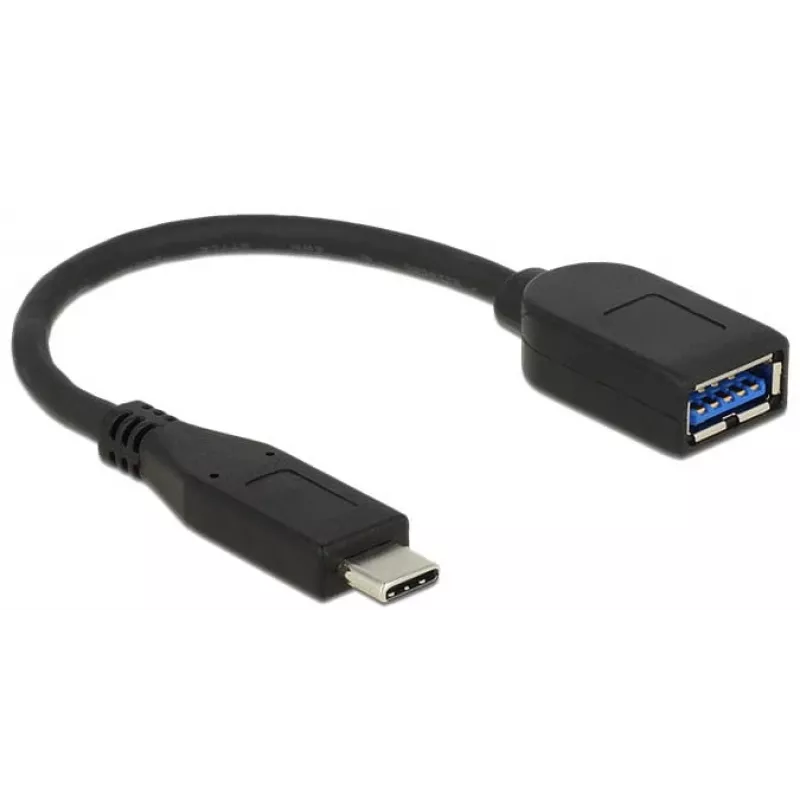 Kabel USB DeLOCK USB 3.1 Gen 2 Typ-C/Typ-A 0,1 m Czarny