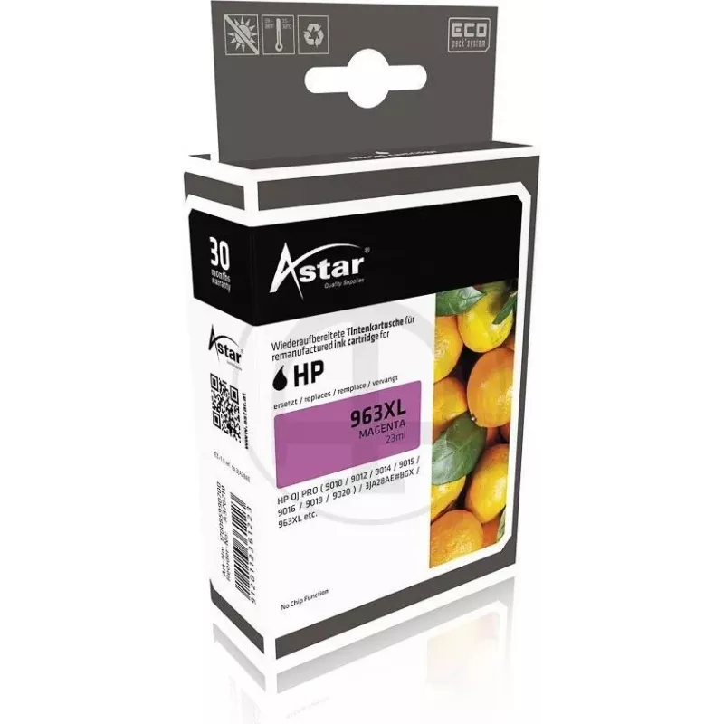 AS70719 ASTAR HP OJ PRO 9010 TINTE MAG 3JA28AE / HP963XL 1600S. o. Fuellstandsa (AS70719)