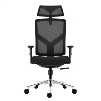 Fotel biurowy obrotowy mark adler Manager 3.3 Czarny — ergonomiczna konstrukcja, obrotowa podstawa