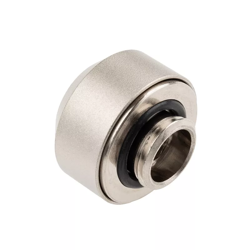 Zestaw złączek do twardych rurek OPTIMUS OP-FIT-HARD-12MM-NICKEL-6PACK — 12 mm, 6 sztuk z narzędziem instalacyjnym, nikiel satynowy