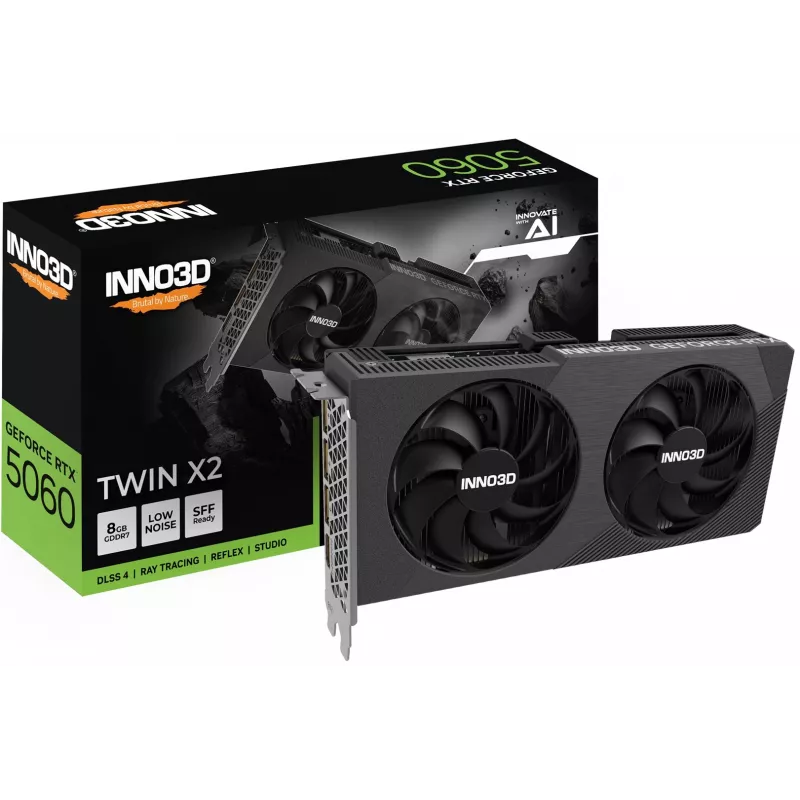 Karta graficzna INNO3D GeForce RTX 5060 Twin X2 8GB GDDR7