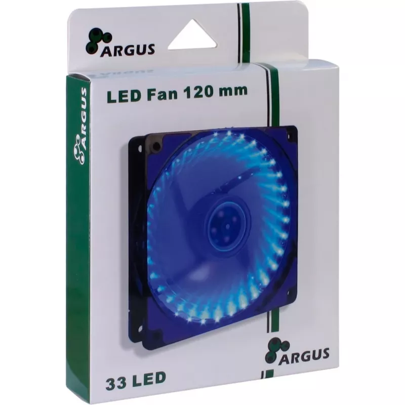 INTER-TECH Argus L-12025 120mm niebieski wentylator LED do obudowy