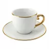 Zestaw do cappuccino BIALETTI PGOLD004 — Pure Gold, 2 filiżanki ze spodkami