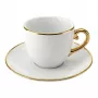 Zestaw do cappuccino BIALETTI PGOLD004 — Pure Gold, 2 filiżanki ze spodkami