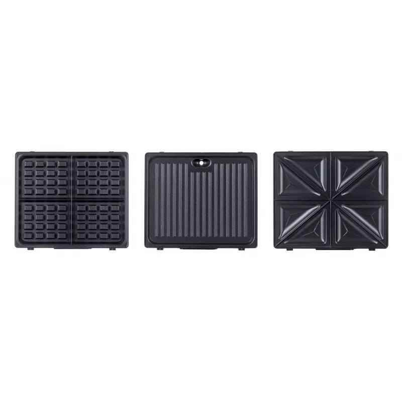 Ravanson OP-7050 opiekacz 3 w 1, 1200 W, czarno-srebrny