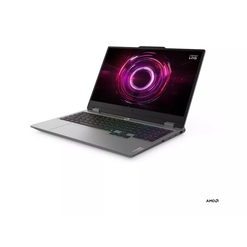 Laptop Lenovo LOQ Ryzen 5, 15,6 cala FHD IPS 144Hz, 16GB RAM, 512GB SSD, NVIDIA RTX 5050 8GB, Windows 11 Home (Luna Grey)