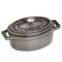 Pojedynczy rondel Staub Minis 40500-116-0 Szary Żeliwny 800g