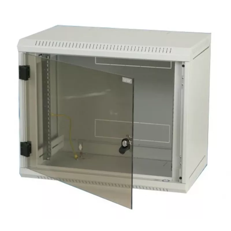 Szafa wisząca Triton Delta B4S 19 cali Rack naścienna 6U/400 szklane drzwi