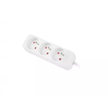 LANBERG PS0-03E-0300-W 3M Biały 3X 230V Przedłużacz LANTER KABEL Z PEŁNEJ MIEDZI