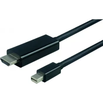 VALUE - Kabel wideo - DisplayPort / HDMI - Mini DisplayPort (M) do HDMI (M) - 1 m - Ekranowany - Czarny (11.99.5795)