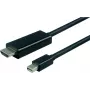 VALUE - Kabel wideo - DisplayPort / HDMI - Mini DisplayPort (M) do HDMI (M) - 1 m - Ekranowany - Czarny (11.99.5795)