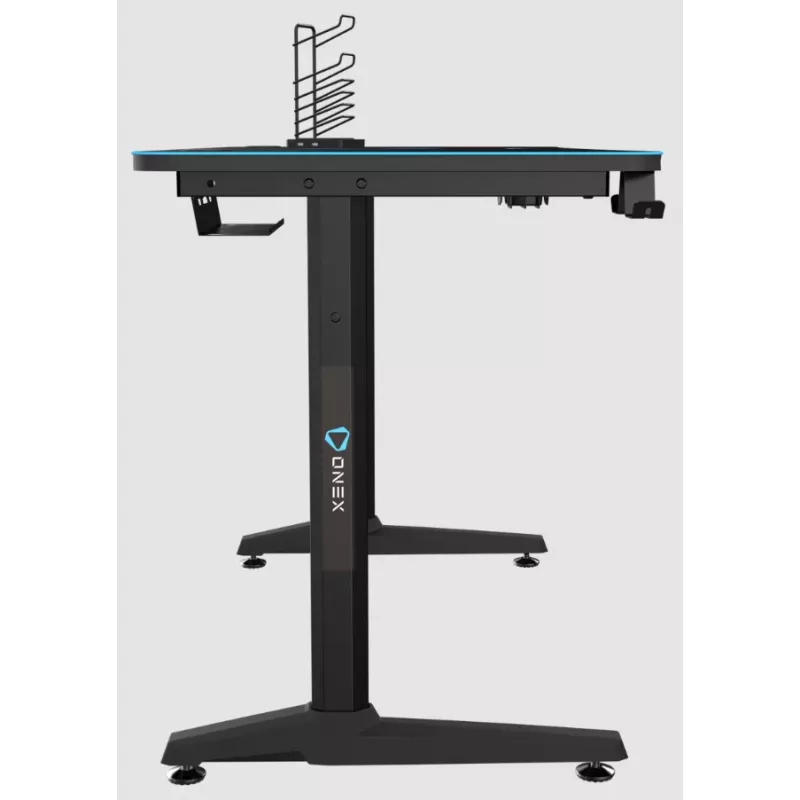 Biurko gamingowe Onex GD1200H — blat 1200 mm z uchwytem na kubek i haczykiem na słuchawki
