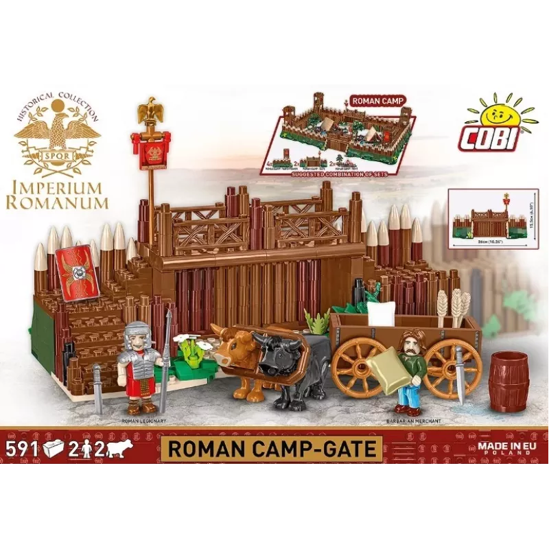Cobi zestaw klocków Imperium Romanum — Brama Obozu Rzymskiego, 591 elementów
