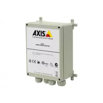 Zasilacz AXIS 5000-001 do kamer bezpieczeństwa, 220–240 V na 24 V 0.4 A, biały, 147×80×187 mm