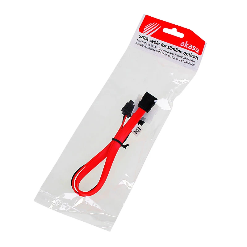 Kabel SATA do napędów optycznych slimline Akasa AK-CB050