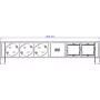 Bachmann DESK2 3xCEE7/3 2xCM 902.607Strom 0 2m GST18 RAL9005