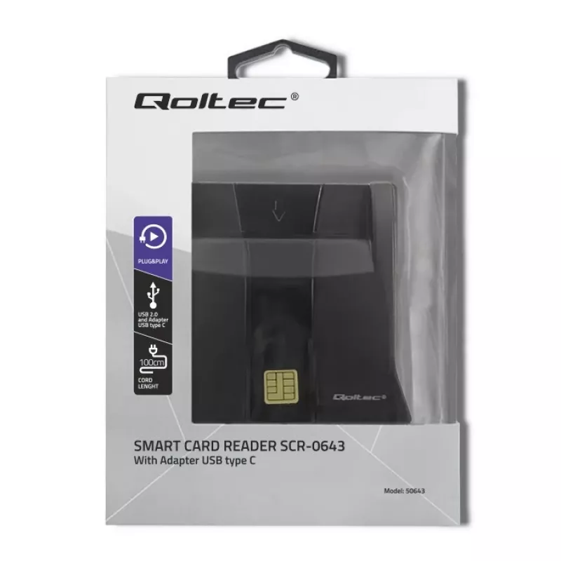 Czytnik RFID Qoltec 50643