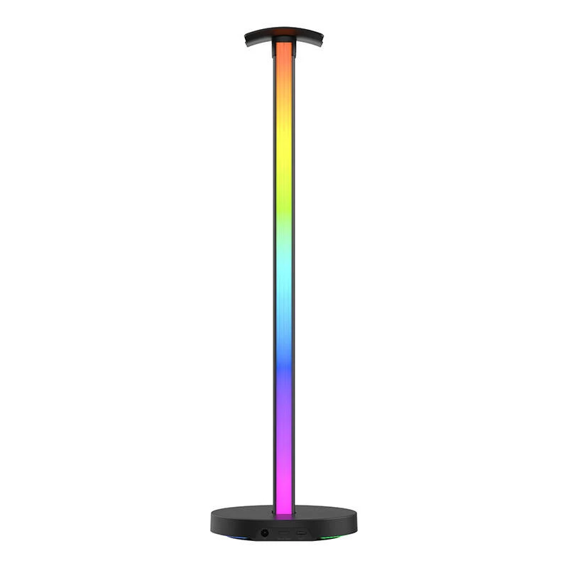 Lampa stołowa Yeelight Beam RGBIC Czarny — LED 12W, wielokolorowa atmosfera, 400×117 mm, AC/USB 12V
