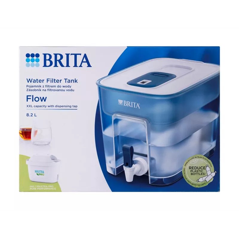 Dozownikowy filtr do wody BRITA FLOW MAXTRA PRO Pure Performance — 8,2 l, niebieski, 220×214×304 mm
