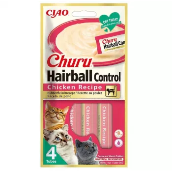 INABA Churu Hairball Control Chicken Recipe - przysmaki dla kota - 4x14g