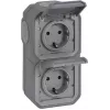Legrand Plexo nowy APWG 069744L Gniazdo Schuko IP44 Szare 2-kierunkowe pionowe 5 (069744L)