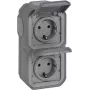 Legrand Plexo nowy APWG 069744L Gniazdo Schuko IP44 Szare 2-kierunkowe pionowe 5 (069744L)